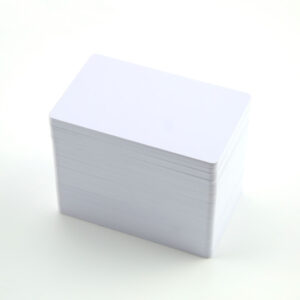 Blank White Plastic Cards