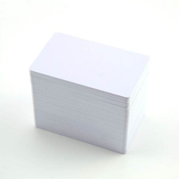 Blank White Plastic Cards