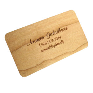 Recycled Wood Business Cards