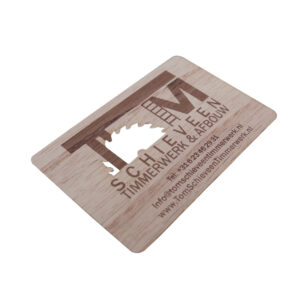 Wooden Engraved Business Cards