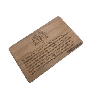 Engraved Wood Business Cards